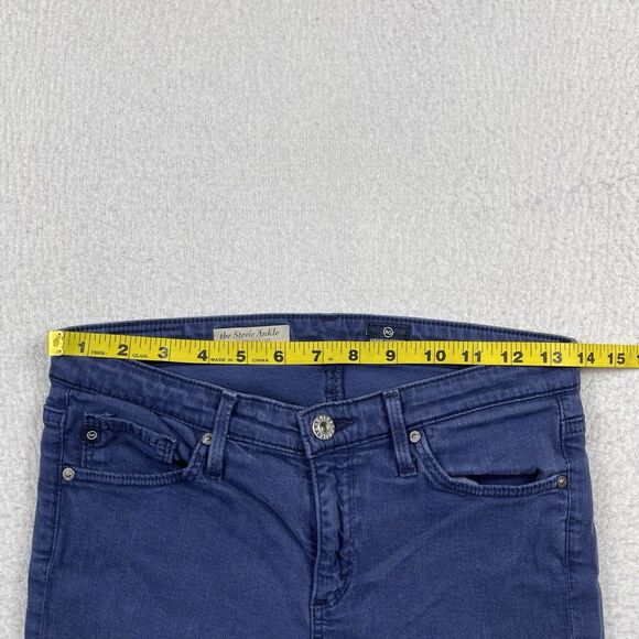 AG Adriano Goldschmied Jeans Womens 26 Blue Stevie Ankle Slim Straight Leg Pants - Picture 11 of 14